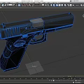 Glock 17 Black Pistol Featuring Grip Slide And Made In Austria Design