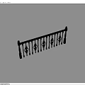 Elegant Black Metal Railing With Golden Floral Ornamental Posts And Decorative Patterns