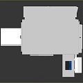 UNITECH Automated Industrial Equipment With White Body Transparent Cabinet Doors Blue Screen And Control Panel