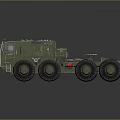 Olive Green 8 Wheel Military Truck with Heavy Duty Transport and Robust Cargo Body