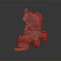 Wooden Stone Decorative Sculpture With Irregular Shape And Natural Texture