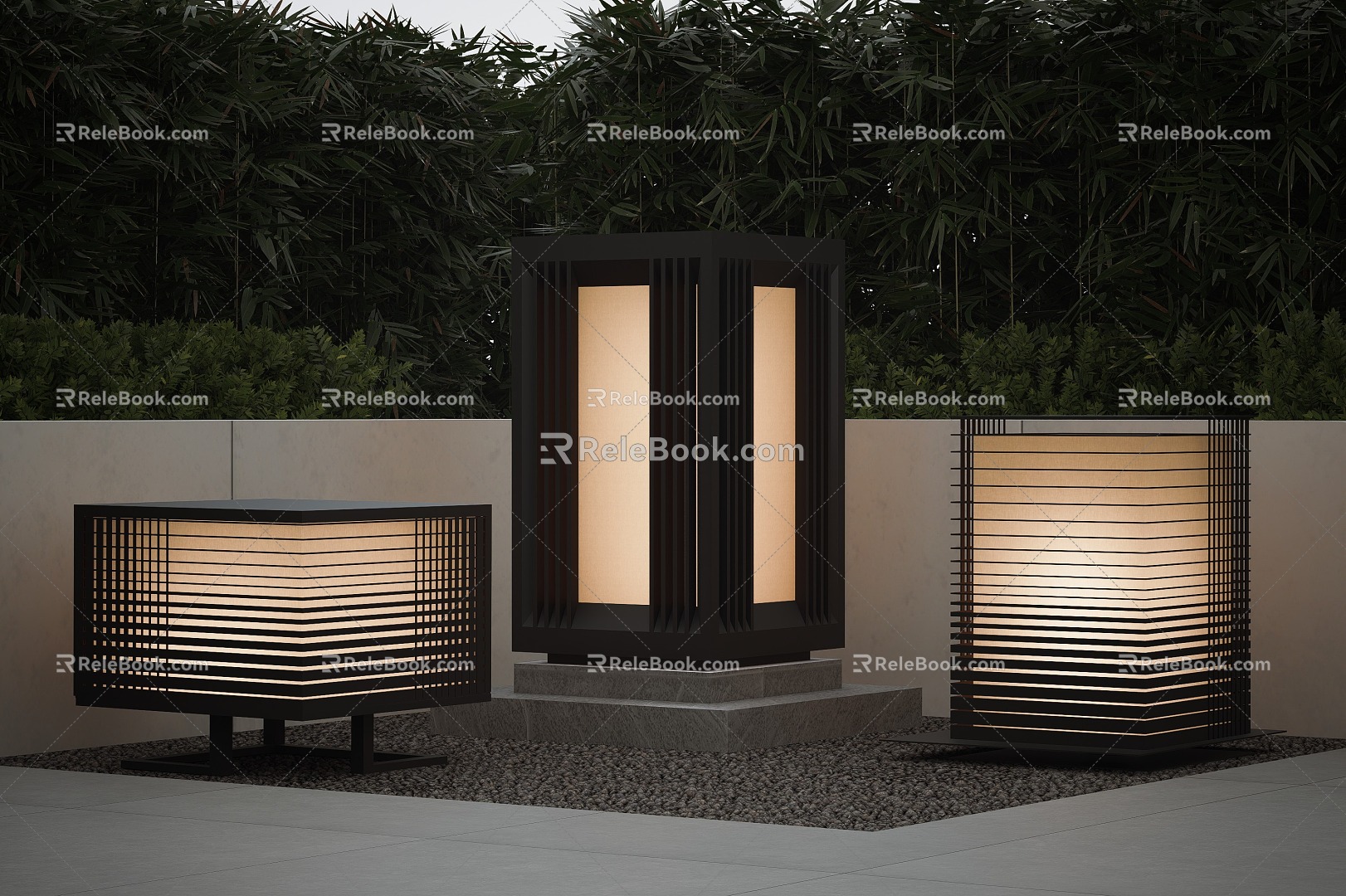 Modern Garden Lights Landscape Lights Combination Camping Lights Outdoor Lights Lawn Lights Floor Lights Community Lights 3d model