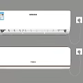 White Wall Mounted Samsung And Haier Air Conditioners With Modern Design For Home