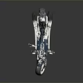 Sleek Chrome Modern Motorcycle With Muscular Body And Engine Details On Reflective Surface