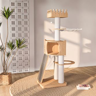 Nordic Cat Climbing Rack Furniture Cat Climbing Rack 3d model