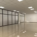 Modern Conference Room Interior With Large Windows Long Table Computers Chairs And TV Screen