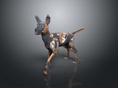 machine dog machine dog machine warrior machine war police machine armor machine war police machine soldier 3d model
