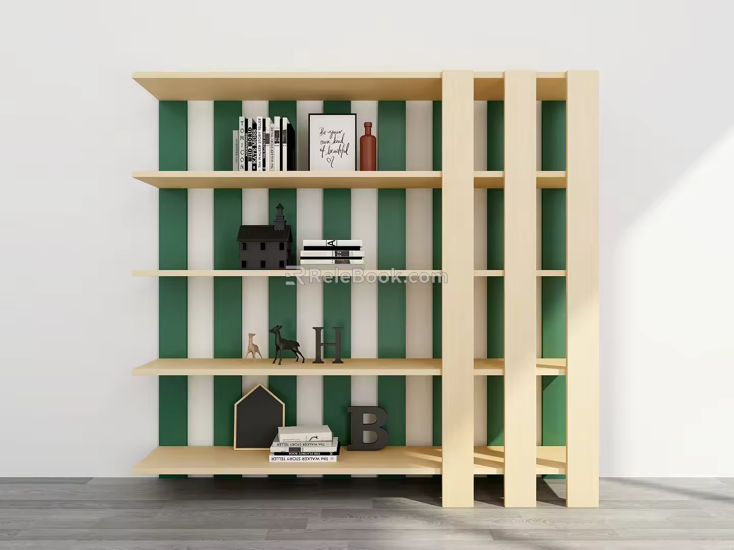 Bookshelf Ornaments Bookshelf Decorative Storage Rack Decorative Rack Bookshelf Storage Rack 3d model