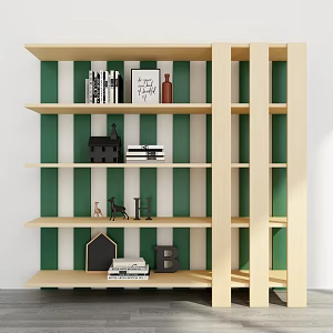 Bookshelf Ornaments Bookshelf Decorative Storage Rack Decorative Rack Bookshelf Storage Rack 3d model