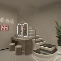 Modern Beauty Salon Interior Design With Stylish Front Desk And Elegant Lighting