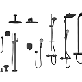 Faucet Metal Faucet Washstand Shower Sanitary Ware Hardware Component Nozzle Shower Nozzle Switch 3d model