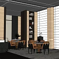 Sales Office Negotiation Area Reception Rest Area 3d model
