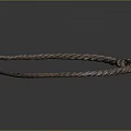 Metallic Braided Headband With Circular Shape And Knot Detail For Fashion Accessories
