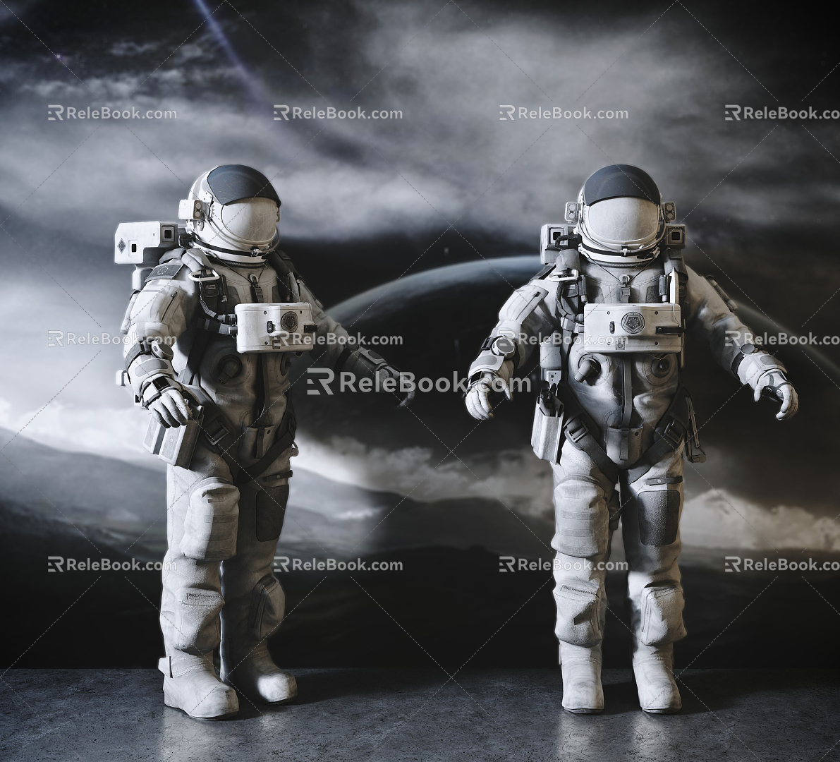 Modern astronaut Space astronaut 3d model