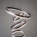 Modern Circular Ring Chandelier Design With LED Lighting For Interior Decor