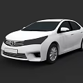 White Toyota Sedan With Modern Exterior Design And Sleek Body Features
