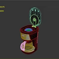 Black Electric Coffee Maker With Open Lid And Glass Carafe For Home Use