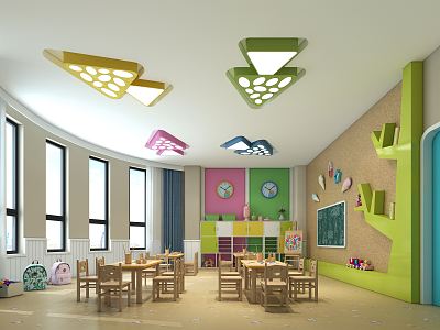 Modern Kindergarten Art Room model