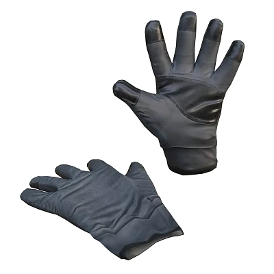 Durable Black Sports Gloves With Non slip Grip And Comfortable Fit Design 3d model
