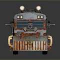 Industrial LOFT Bus Battle Bus Sci-Fi Bus Future Bus 3d model