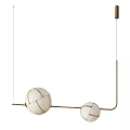 Children's Bed With White Spherical Decor And Metal Frame Design