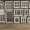 Window combination window glass window floor-to-ceiling window balcony window bay window bedroom window sliding window casement window doors and windows 3d model