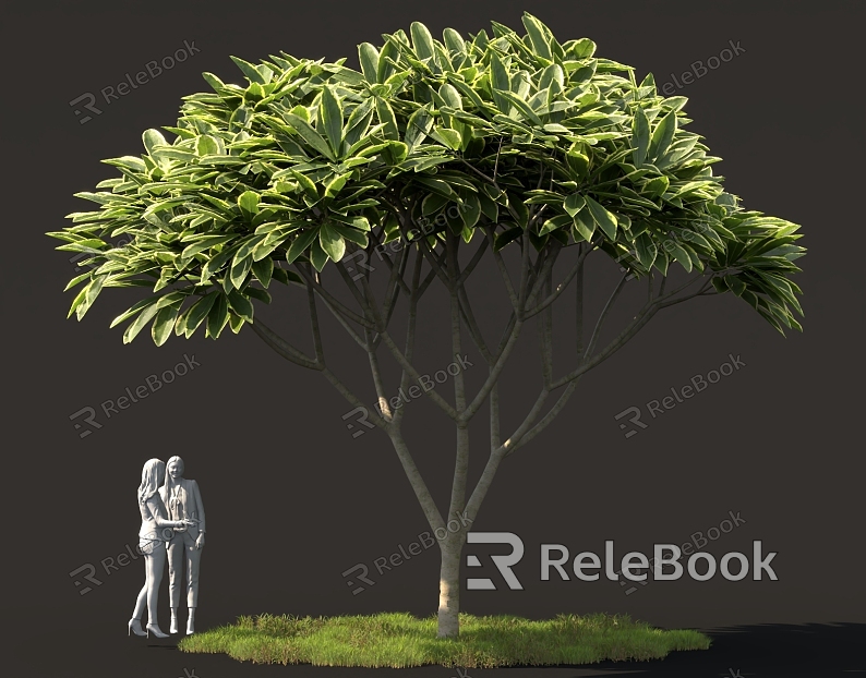 Fantasy Plant Outdoor Shrub Tree Modeling Flower Tree Flower Leaf Egg Flower Tree model