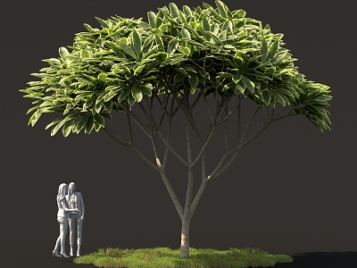 Fantasy Plant Outdoor Shrub Tree Modeling Flower Tree Flower Leaf Egg Flower Tree model