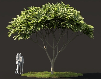 Fantasy Plant Outdoor Shrub Tree Modeling Flower Tree Flower Leaf Egg Flower Tree 3d model