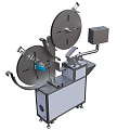 Automatic Industrial Equipment With Dual Rollers Mobile Base And Control Unit