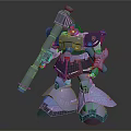 Modern Robot Rocket Warrior Rocket Robot Machine Warrior 3d model
