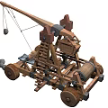 Modern stone machine 3d model