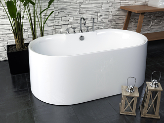 Modern Bathtub Agino Bathtub 3d model