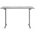 Stainless Steel Desk With Simple Design And Sturdy Metal Legs For Office Use