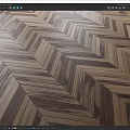 Herringbone Wooden Flooring With Natural Brown Wood Tones And Classic Geometric Pattern