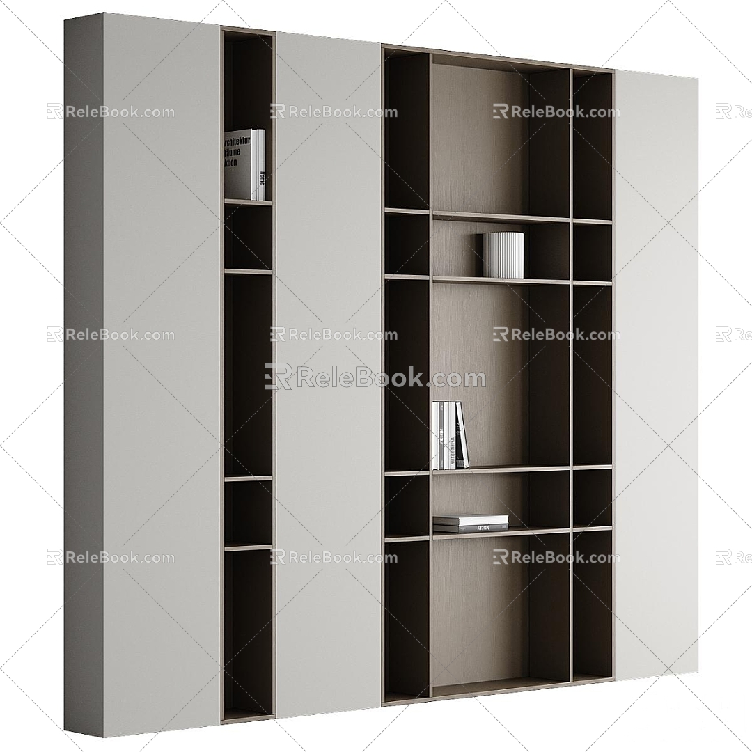 decorative cabinet bookcase 3d model