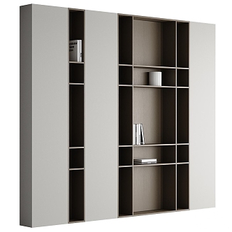 decorative cabinet bookcase 3d model