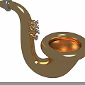 Golden Metal Playground Equipment Structure With Smooth Surface For Kids Outdoor Use