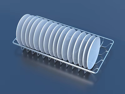 Stainless Steel Dish Rack Dish Rack Dish Rack 3d model