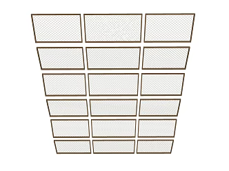 Modern Ceiling Grid Ceiling 3d model