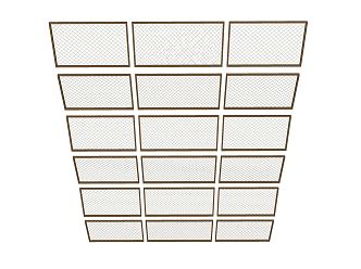 Modern Ceiling Grid Ceiling 3d model