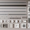 Different Types Of Modern Air Conditioner Vents With Grille Designs And Wall Mounts