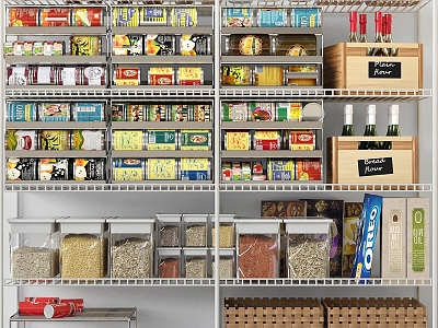 supermarket shelves supermarket snacks model