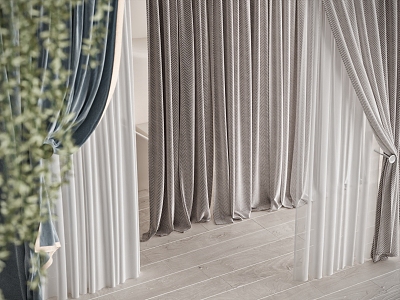 Curtain Window Screen Fabric Curtain Gauze Curtain model