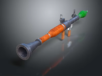 Modern rocket rocket-to-air weapons 3d model Modern rocket rocket-to-air weapons 3d model