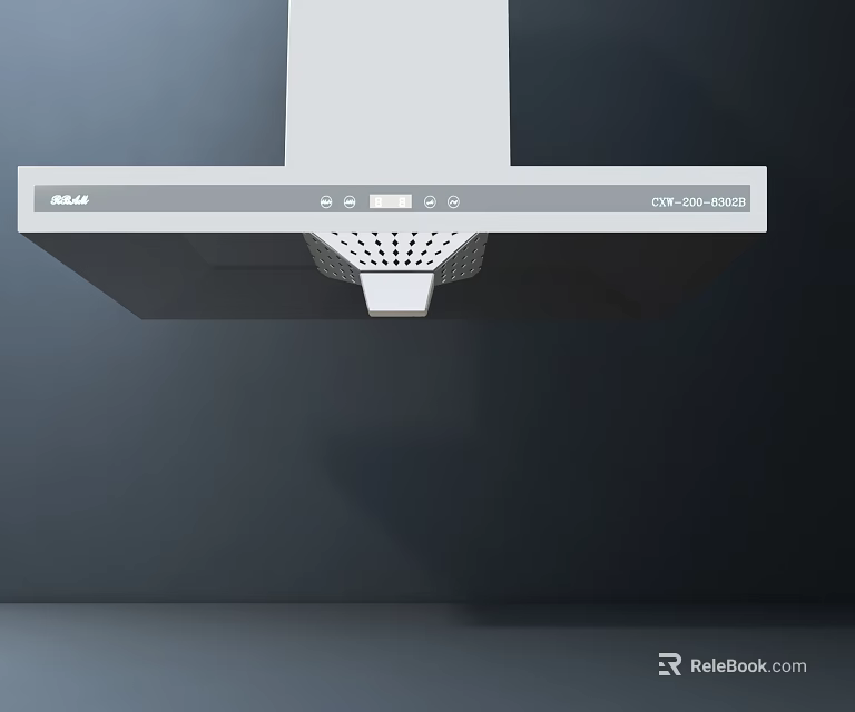 Rinnai CTV 200 BSS Modern Stainless Steel Kitchen Range Hood Appliance Design 3d model 