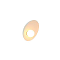 Modern Curved White Wall Sconce With Soft Illuminating Light For Home Interior