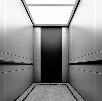 Modern Elevator Car 3d model