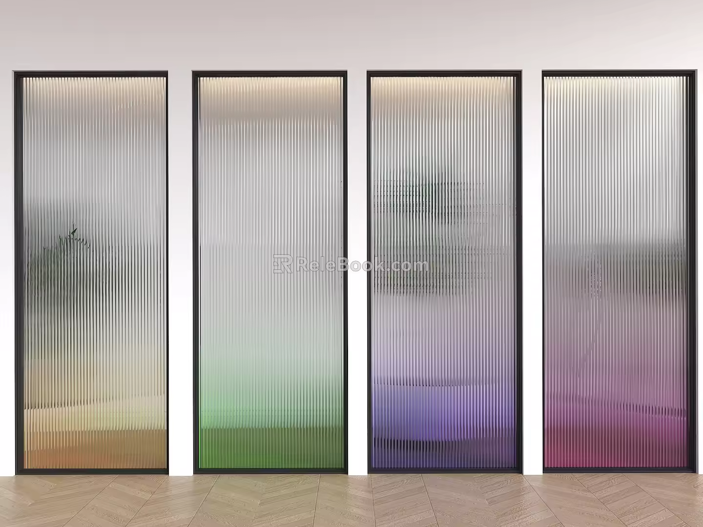 Modern Glass Partition Gradient Glass Partition Changhong Glass Partition Gradient Changhong Glass Stained Glass Changhong Glass Screen 3d model