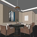 Modern Chess Room 3d model